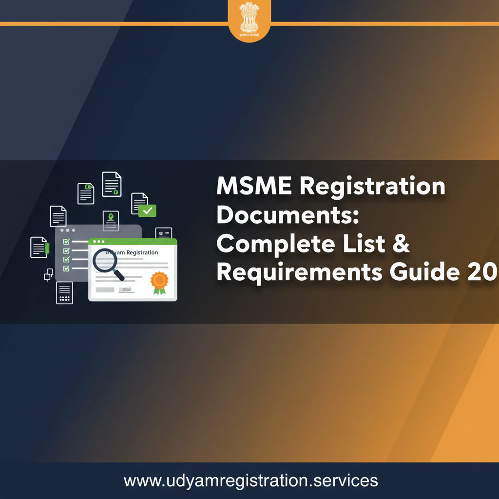 MSME Registration Documents: Complete List & Requirements Guide 2026